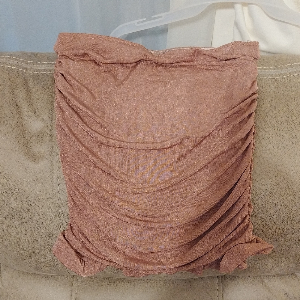 Ruched Pink Skirt